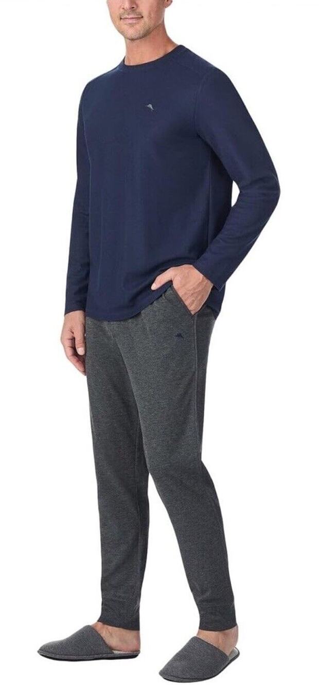 Tommy Bahama Pajama Lounge Set Men’s 2-piece Relaxed Fit Logo Embroidered